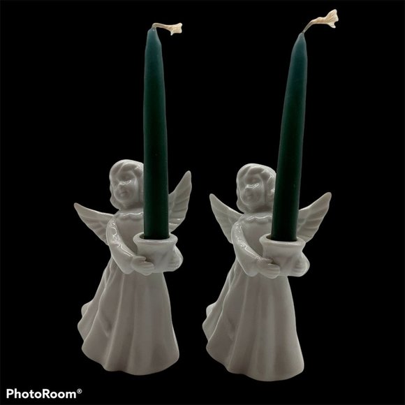 Angel Candleholders, Made in Japan - Picture 2 of 7